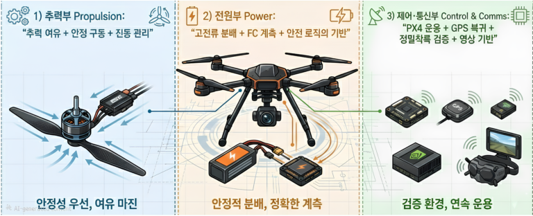 드론 자재 선정 – 추력부 : 911 FALCON 프로젝트