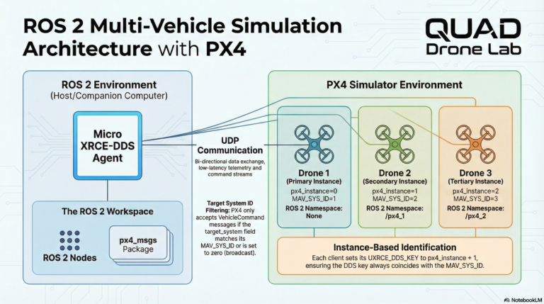 [PX4 ROS 2 Programming] 5편: 심화 기법 (서비스 서버 및 다중 기체 시뮬레이션)