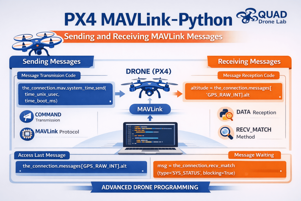 PX4 MAVLink-Python Programming: 4. Sending and Receiving MAVLink ...
