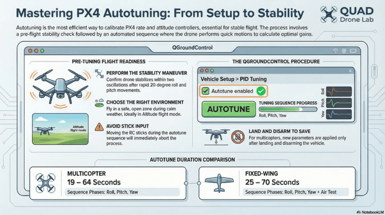 [PX4 튜닝 시리즈 5] 마법 같은 40초, 자동 튜닝(Auto-Tuning)의 모든 것