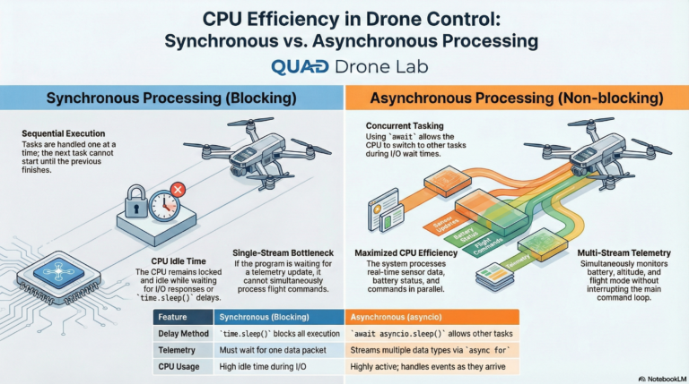 MAVSDK-Python 프로그래밍 완벽 가이드 [제5편]: MAVSDK 제어를 위한 Python ‘asyncio’ 완벽 이해
