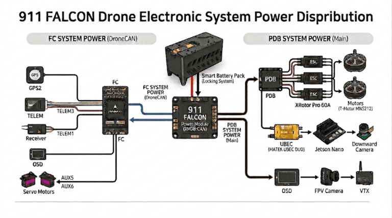 Drone Electrical System : 911 FALCON Project