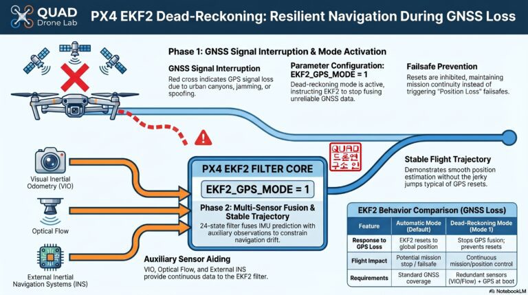 [Hybrid Navigation System: Special Edition] Survive GPS Jamming! A Complete Guide to “PX4 Dead-Reckoning Mode”